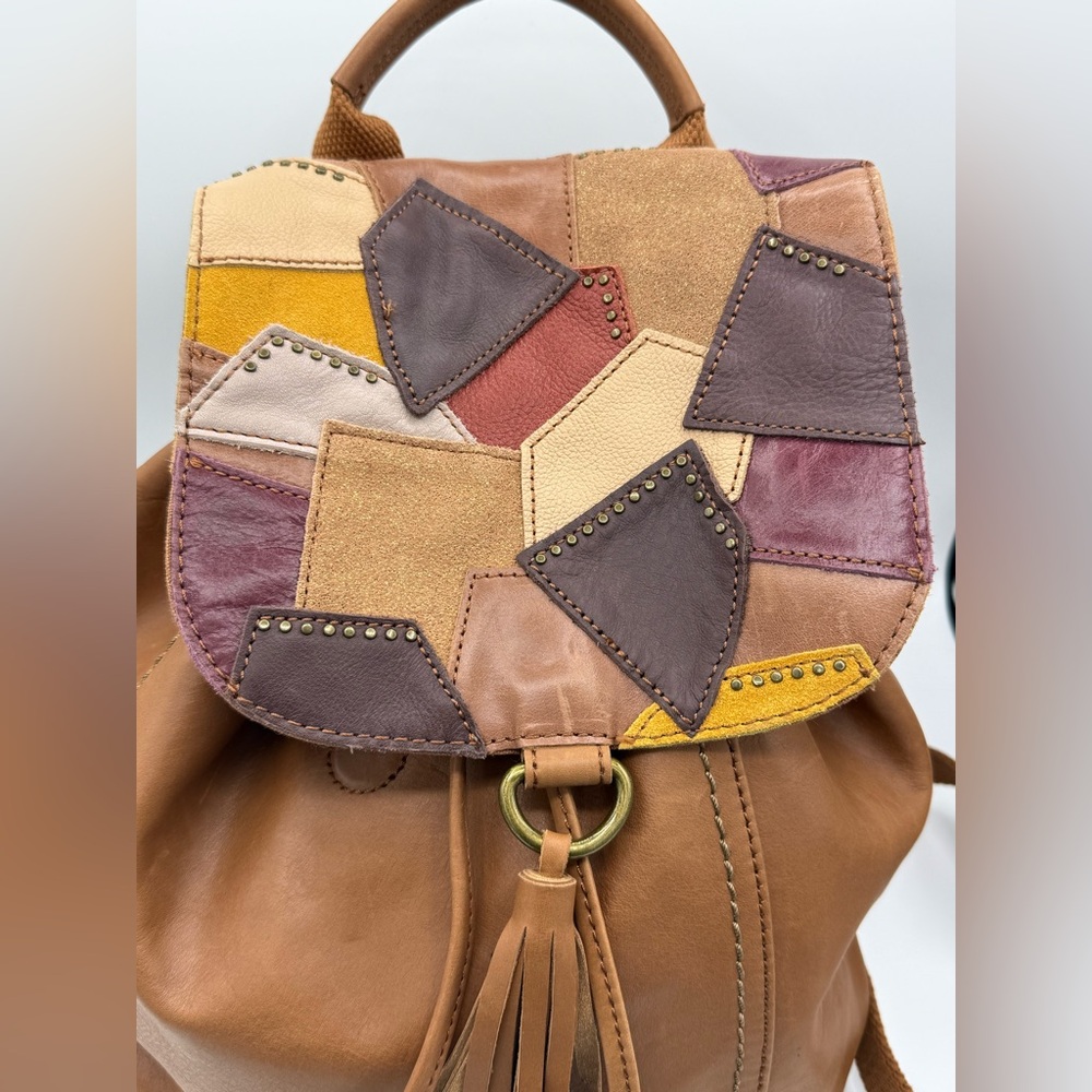 The Sak Patchwork Leather Drawstring Backpack - Picture 6 of 16